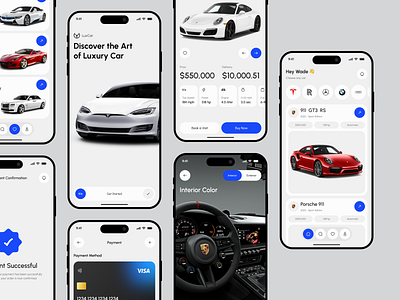 Luxury Car Buy Mobile App app design booking app business car mobile app car sell car selling app checkout page ios app luxury car luxury car buy mobile app minimal mobile app mobile app design mobile application mobile ux payment ui uiux user interface