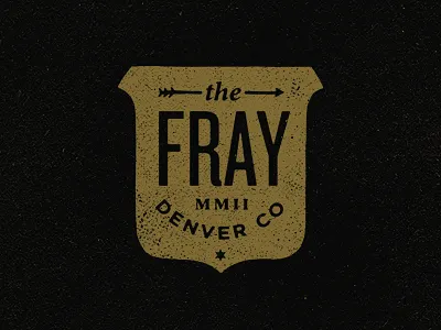 Fray apparel arrow band colorado crest denver merch shield the fray vintage