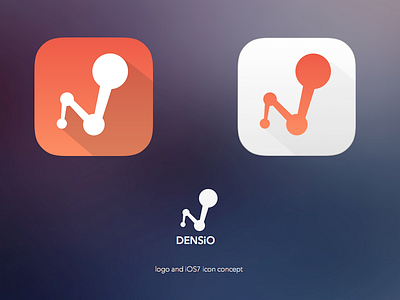 Densio Logo Concept dens.io densio flat ios7 logo mihai fischer