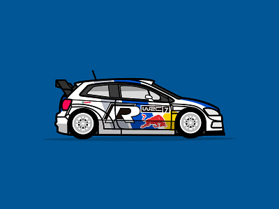 VW WRC car illustration race rally vector volkswagen vw wrc