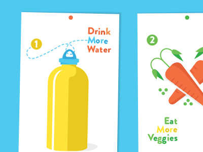 Simple Resolutions carrots goals new year peas resolutions veggies water bottle