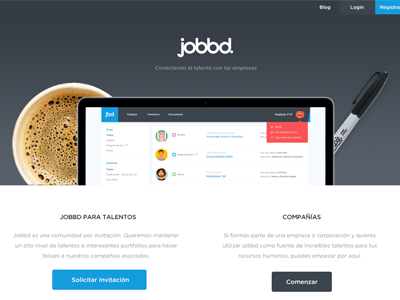 Jobbd Landing Page landing website