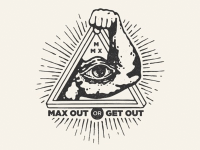 MOGO bicep all seeing eye bicep t shirt triangle