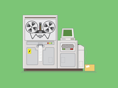 Technology computer evolution flat illustration old retro tech technology vector