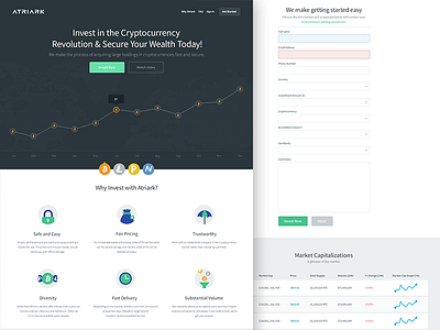 Atriark | Bitcoin investment atriark bitcoins flat icons invest responsive ui