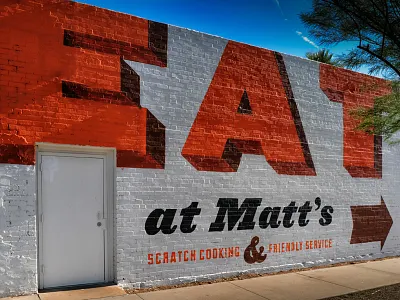Matt's Big Breakfast arizona branding breakfast identity mural phoenix restaurant