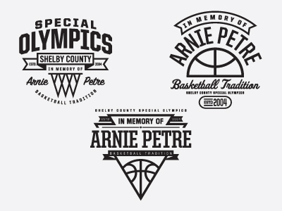 Arnie Petre Layouts basketball layouts sketches special olympics typography