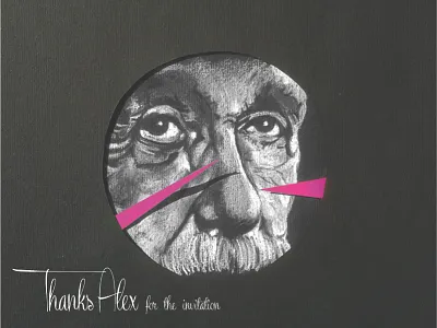 Einstein Drawing black and white debut draw dribbble illustration pencil pink