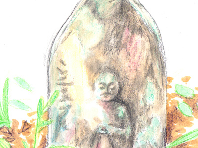 Jizō asia japan jizō pencil stone statue