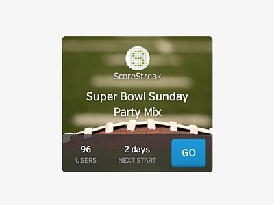 Super Bowl Sunday Party Mix app football game join panel select sports super bowl ui ux