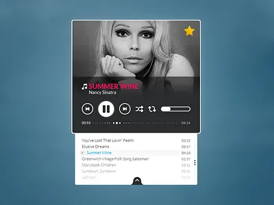 Music Player button design flat icon music player pause photoshop play scrollbar ui user interface volume