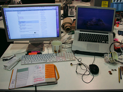 A real workspace...a mans workspace. design dribbble web workspace