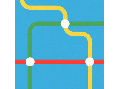 City (GIF) animation gif ibm loop map motion graphics subway texture train