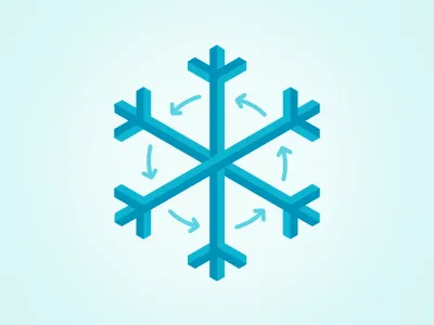Railex: Nonstop Cold! blue cold isometric railex snowflake