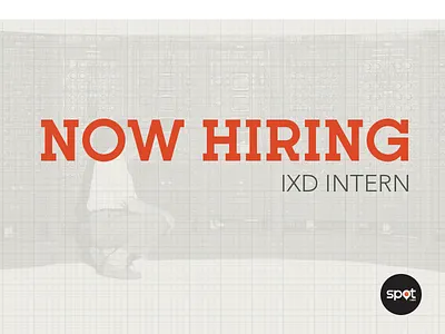 Now Hiring interaction ixd kettering typeface spot labs vintage