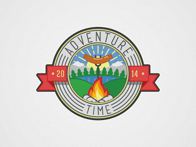 Adventure Time adventure badge campfire d dh fire mark time