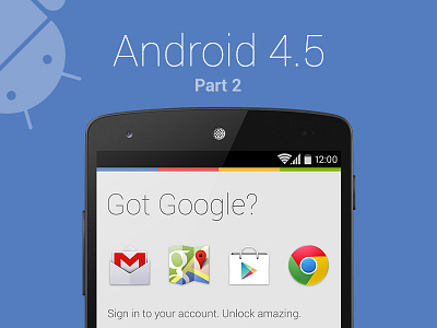 Android 4.5, part 2 - Pixel Shift 4.5 android app kitkat mockup redesign ui