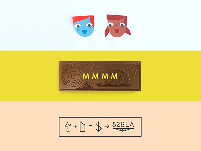 Ludlow Kingsley + Chocolate = $ for 826LA 826la animation chocolate donate identity design kids ludlow kingsley non profit paper stop motion web design