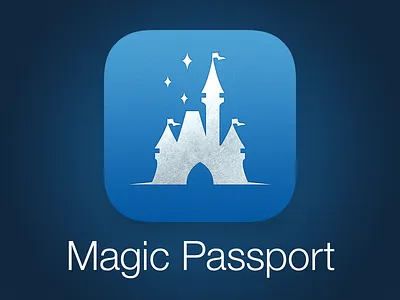 Magic Passport App Icon (WDW) app disney world icon ios ios7 magic passport walt disney world