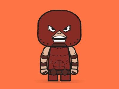 JUGGERNAUT brown character comic illustrator juggernaut marvel muscle power red superhero vector