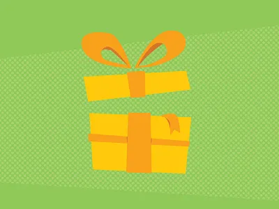 Birthday Present birthday gift holiday hungry illustration monster orange present