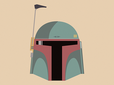 Boba Fett boba fett flat helmets illustration star wars