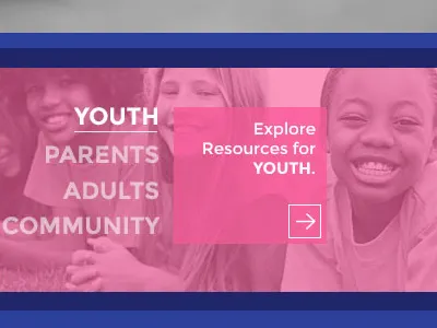 New non-profit black and white bold callout dynamic interface non profit pink simplistic ui ux web design youth