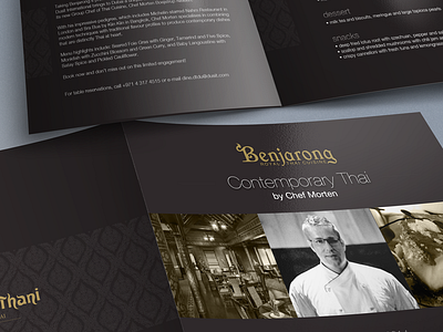 Chef Promo Menu culinary fb menu promo