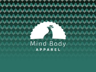 Mind Body Apparel animal apparel blue body green icon logo mind pattern peacock sans serif symbol