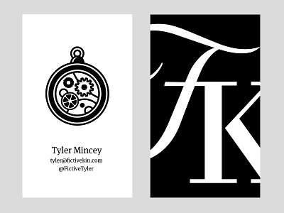 Fictive cards business card card fictive kin icon meta serif monochrome totem