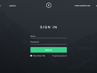 Statiq Login WIP form green hq light login minimal signin statiq ui