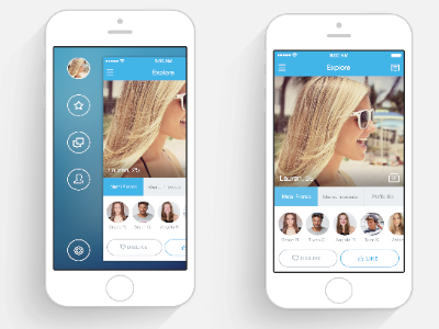 RateMash - Main Screens app apps concept dating ios 7 iphone ratemash tinder