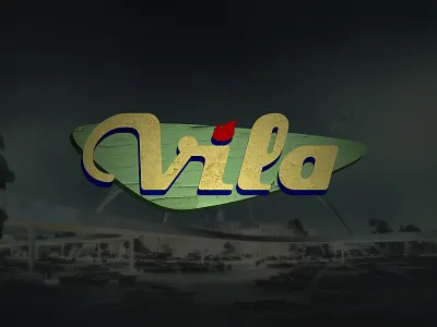 Vila Guitars Logo - Googie (color) custom electric final googie guitar headstock inlay logo luthier solidbody vector