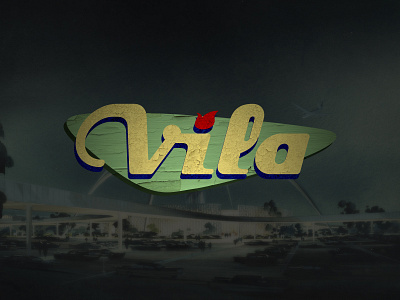 Vila Guitars Logo - Googie (color) custom electric final googie guitar headstock inlay logo luthier solidbody vector