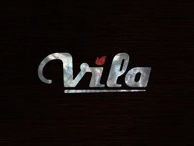 Vila Guitars Logo - Nacre custom electric final guitar headstock inlay logo luthier mother of pearl nacre solidbody vector