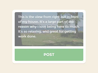 Post a Picture green picture post soft tan