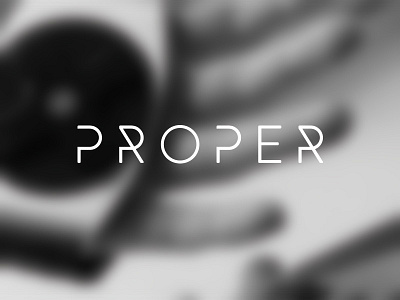 Proper Brandmark branding brandmark clean custom identity logo minimalist p proper r simple word mark