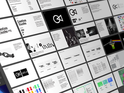 Branding -Sociedad de Creativos Visuales, A. C. branding geometric graphic design association guidelines icon logo logotype manual presentation symbol