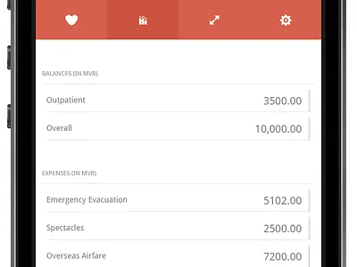 An app in the making app balance expanse interface list