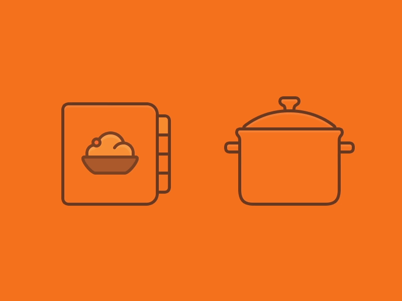 GIF Cooking icons after effects animation burger cooking food gif icons illustration line loop