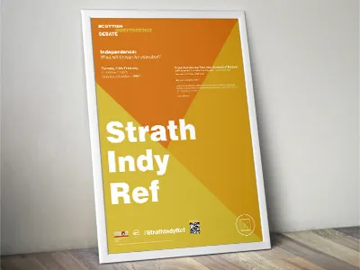 Scottish Independence Referendum geometric graphicdesign grid layout minimal poster typography