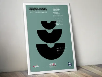 Symphony Orchestra Poster geometric graphicdesign grid layout minimal poster typography