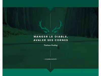 Manger le diable. deer food internet nature shop toulouse webdesign website