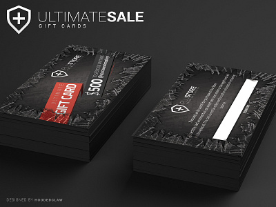 Ultimate Sale Gift Cards brand business card discount gift card loyalty print psd sale