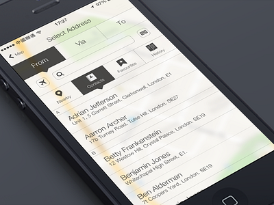 Addison Lee iOS7_B ios7 iphone taxi