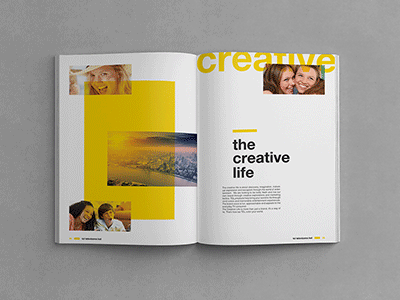 Catalog book brochure catalog corporate design editorial graphic layout mexico modern product yellow