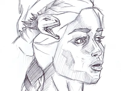 Game of Thrones Sketch Series 1 ball point pen daenerys targaryen dragons game of thrones kahleesi sketch