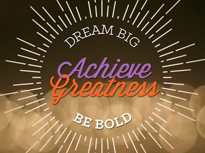 Dream Big! holiday card print web wisdom script