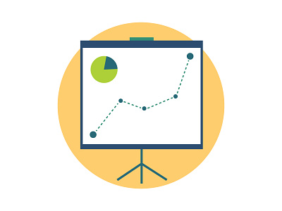 Analytics & Insights analytics badge chart data flat graph icon insight line pie points