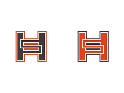 Logo Redesign gray h logo orange redesign s